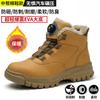 Men Mountaineering Non-slip Wear Resistant Safety Work Shoes Anti Smashing Anti-puncture Rotating Buttons Labor Protection Boots