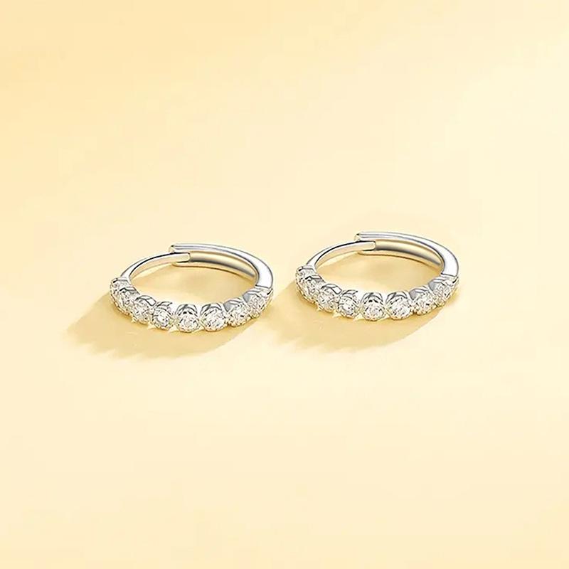 Simple And Exquisite Earrings For Women, Daily Matching Fashion Jewelry, Inlaid With Zircon Small Jewelry