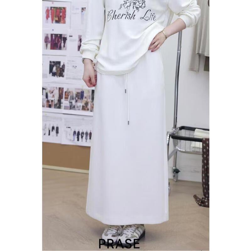 PRASE Miu-Style High-Waist Casual Straight Skirt XL