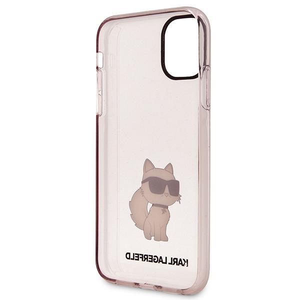 Etui Do iPhone 11 Karl Lagerfeld Ikonik Choupette Różowe