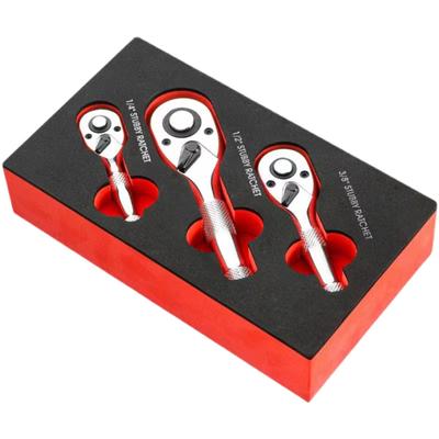 72 Dentes Soquete Rápido Mini Catraca Pequena Liberação Rápida Mini Catraca Alça Duas Vias Buzinas Cabo Curto Ferramenta de Reparo