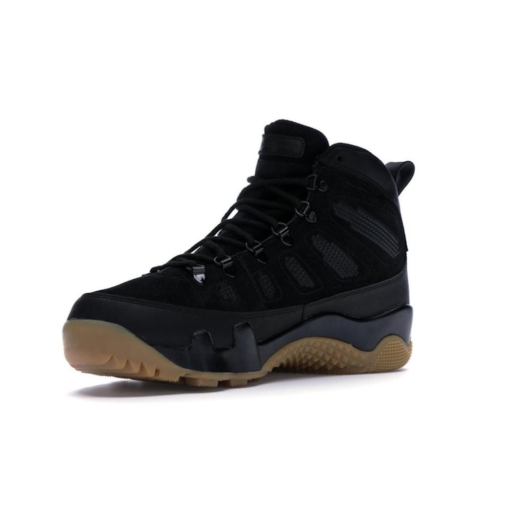 Air Jordan 9 Retro Boot NRG Black Gum Ανδρικά Sneakers Gum-Ανοιχτό Καφέ AR4491-025