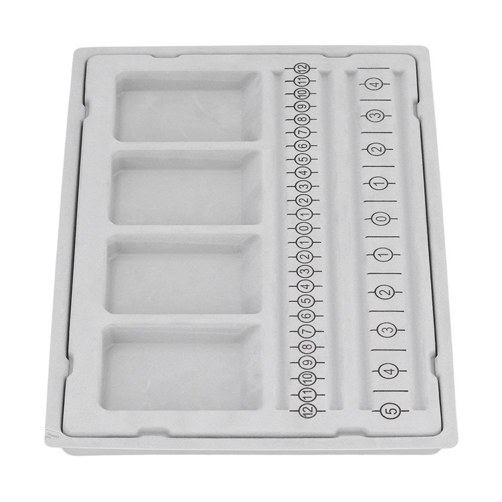 4 Recessed Compartments Beaded Measuring Board Bracelet Beading Board  Crafting Enthusiasts