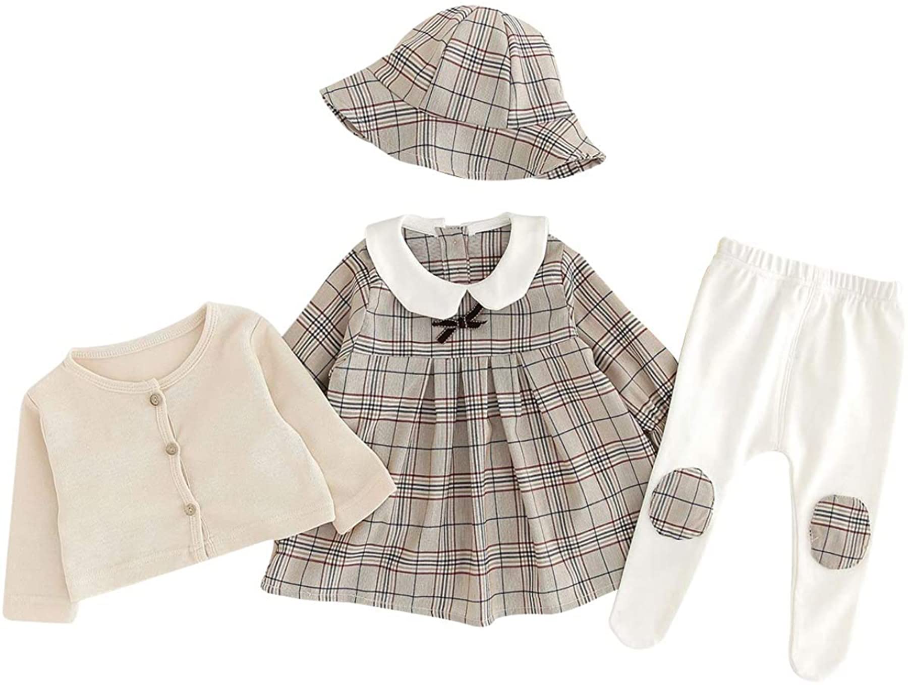 

Боди для маленьких мальчиков и девочек, цельное, формальное, со шляпой, для мальчиков, детское, с длинным рукавом, с галстуком-бабочкой, в клетку, для выхода в свет, формальное, для свадебной вечеринки, в британском стиле