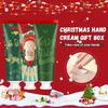 Christmas Hand Cream Gift Set, 3 Fruit Flavors Moisturizing Hand Cream For Dry Chapped Lip, With Exquisite Packaging,Women Men Lip Care Gifts