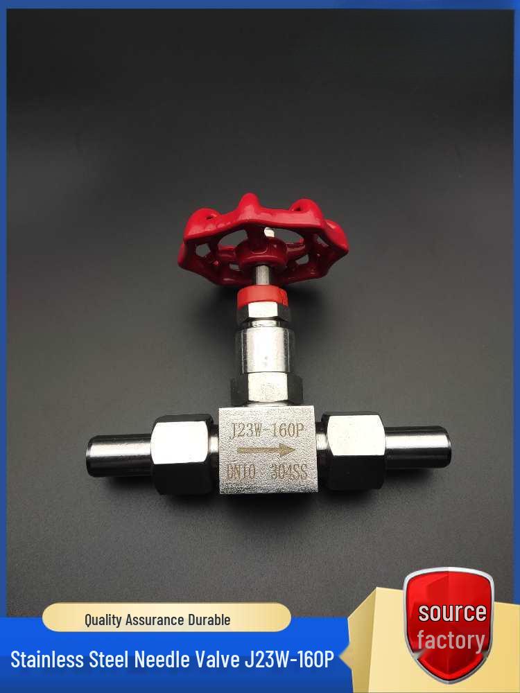 304 Stainless Steel Butt-Welded Needle Valve J23W-160P with External Thread