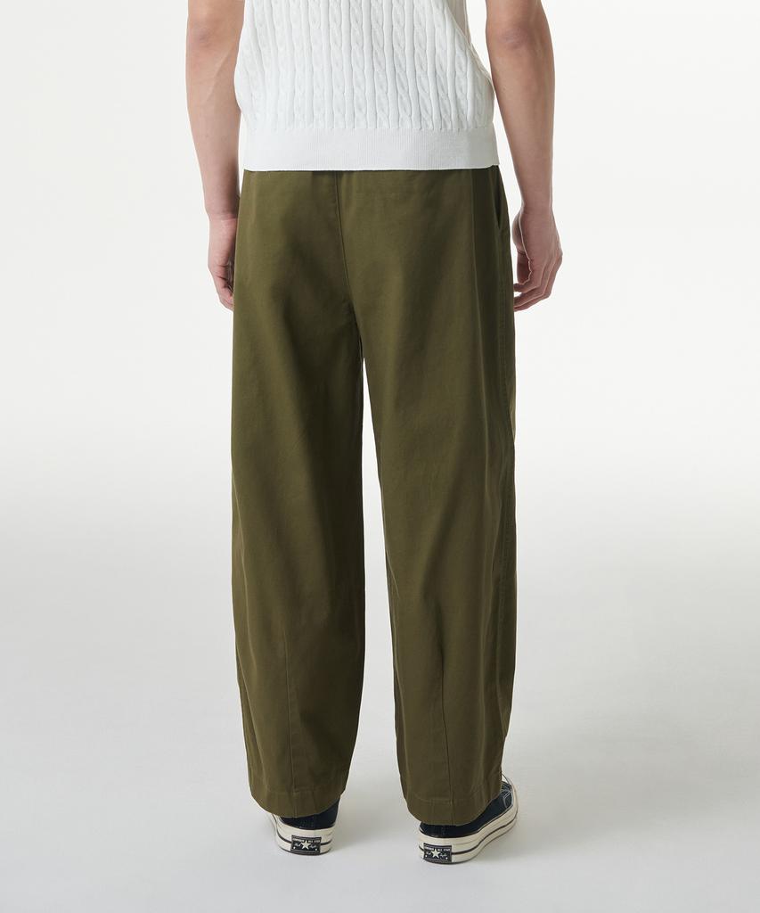 MUSINSA STANDARD Cotton Wide Balloon Pants [Olive Green]