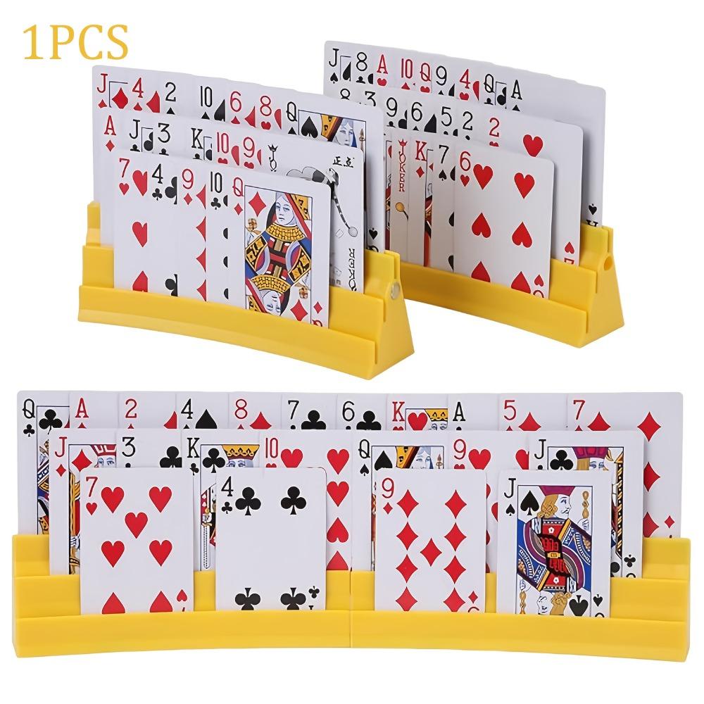 Three-Layer Playing Cards Holders Expandable Hands Free Card Holder Family Card Game Nights