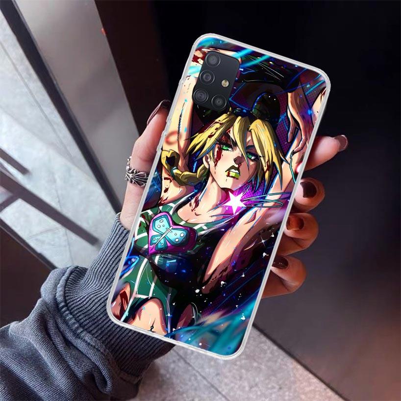JoJo's Bizarre Adventure Jolyne Cujoh Phone Case For Samsung Galaxy A52 A51 A50S A32 A22 A12 A02S A72 A71 A31 A70 A30S Note 20 U