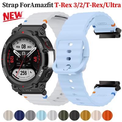 Silicone WatchBand For Amazfit T-rex3/2 Smart Watch Watchband Sport Band For Huami Amazfit T-rex/pro Bracelet Accessories Correa