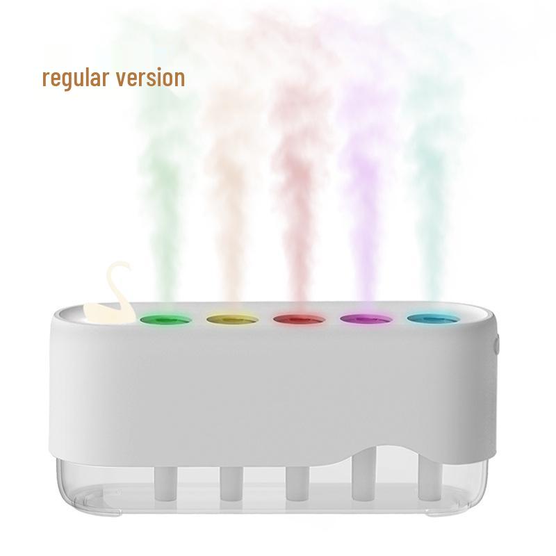 Multicolor Desktop Humidifier with Five-Hole Spray - Creative Gift for Bedroom Atmosphere