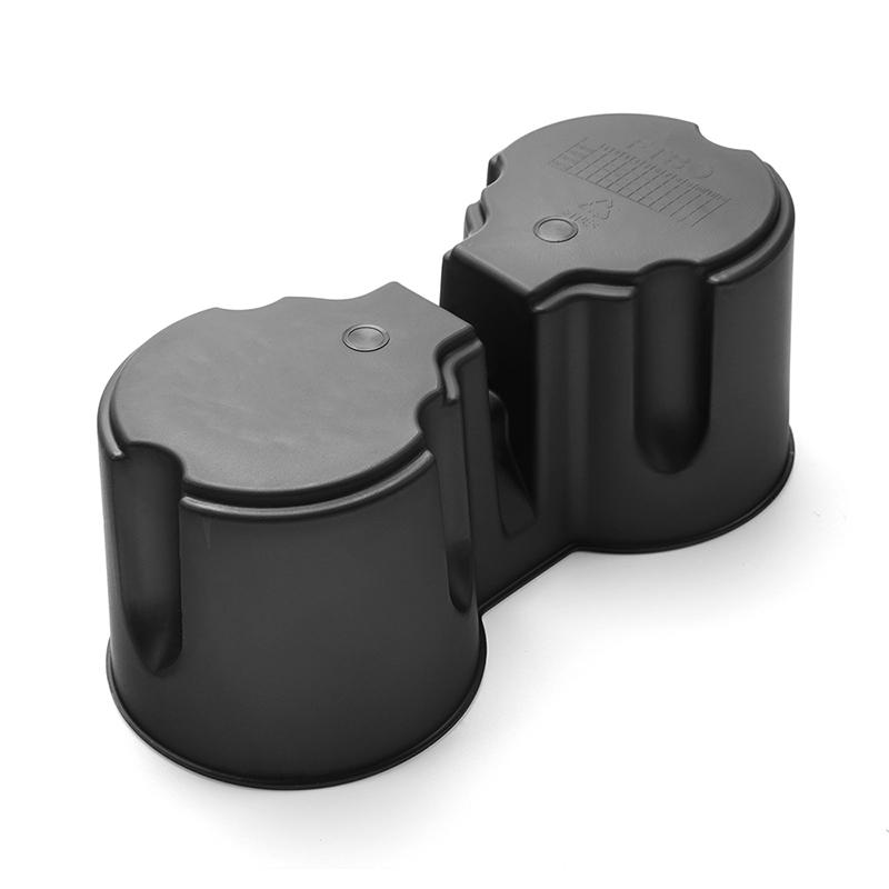 Fit For Ford Bronco   2/4 Door Black Inner Central Drinks Cup Holder Console Insert Cup Holder Kit Car Interior