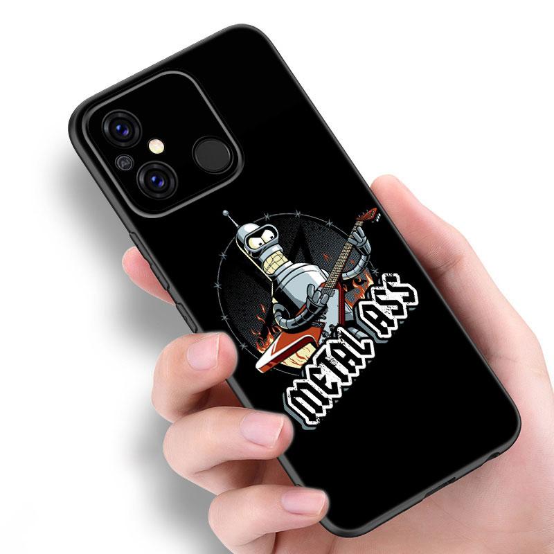 Cartoon F-Futuramas Black Case For Xiaomi Redmi 11 Prime 11A 12C 13C A1 A2 Plus A3 12 4G 10 13R 5G 9A 10A 9C 10C 9i 12R Note 9T