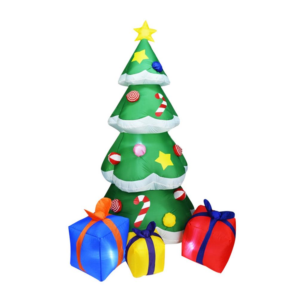 Inflatable Christmas Tree with LED Light Illuminated Tree Outdoor Lawn Yard Home Decor AU