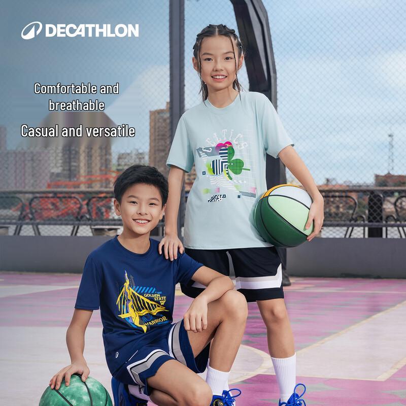 Decathlon Boys' Breathable Short Sleeve Sports T-Shirt