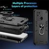 Armor Funda Für Xiaomi Redmi 10C Hülle Hart PC Silikon Stoßfest Rückseite für Redmi10C 10 C Auto Magnetring Ständer Coque