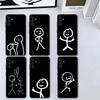 Funny Stickman Matchman Soft Phone Case for Samsung A17 A37 A57 A16 A26 A36 A56 A15 A25 A35 A55 A14 A24 A34 A54 A13 A23 A33 A53