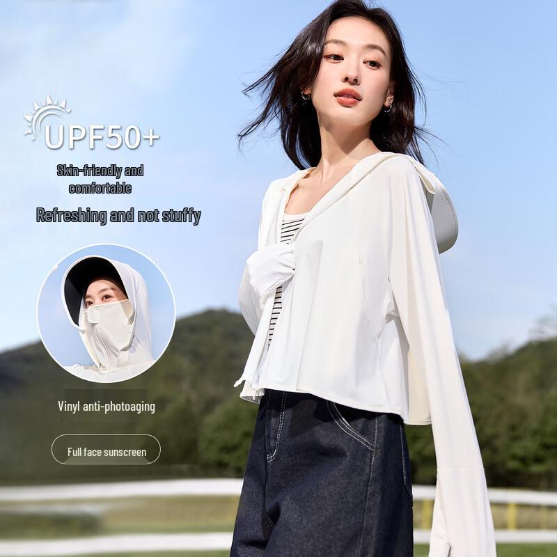 HSTYLE Women s UPF 50+ Sun Protection Jacket with Detachable Brim and Gloves One Size