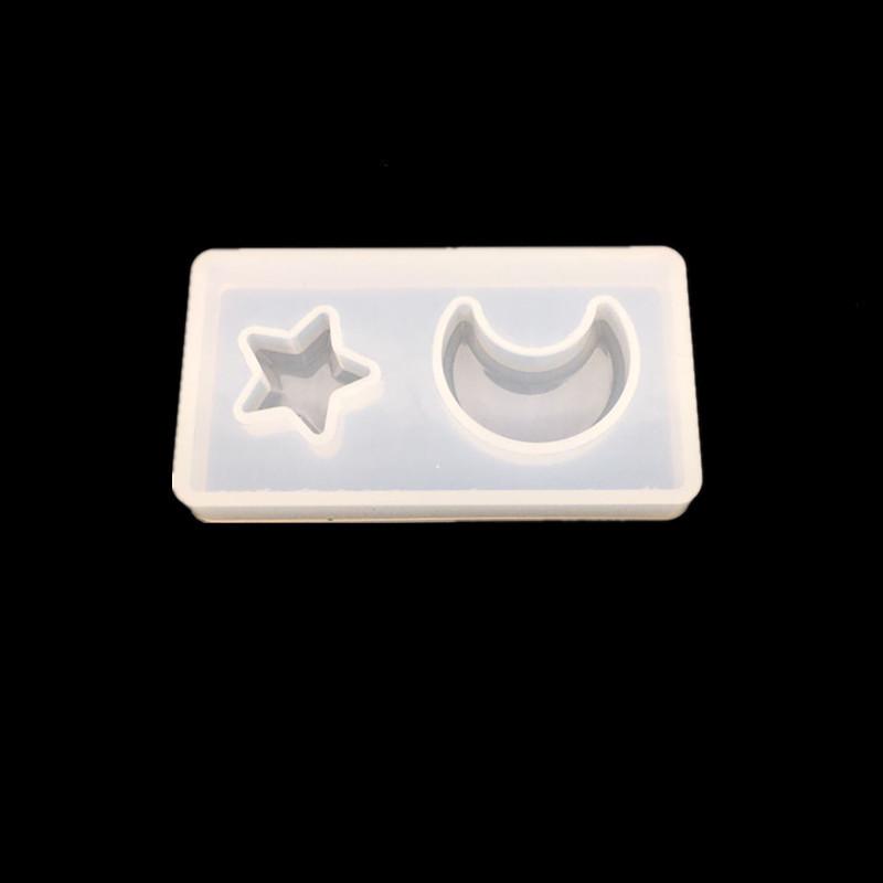 DIY Silicone Epoxy Mold for Cat Paw, Moon & Star Geometric Pendant