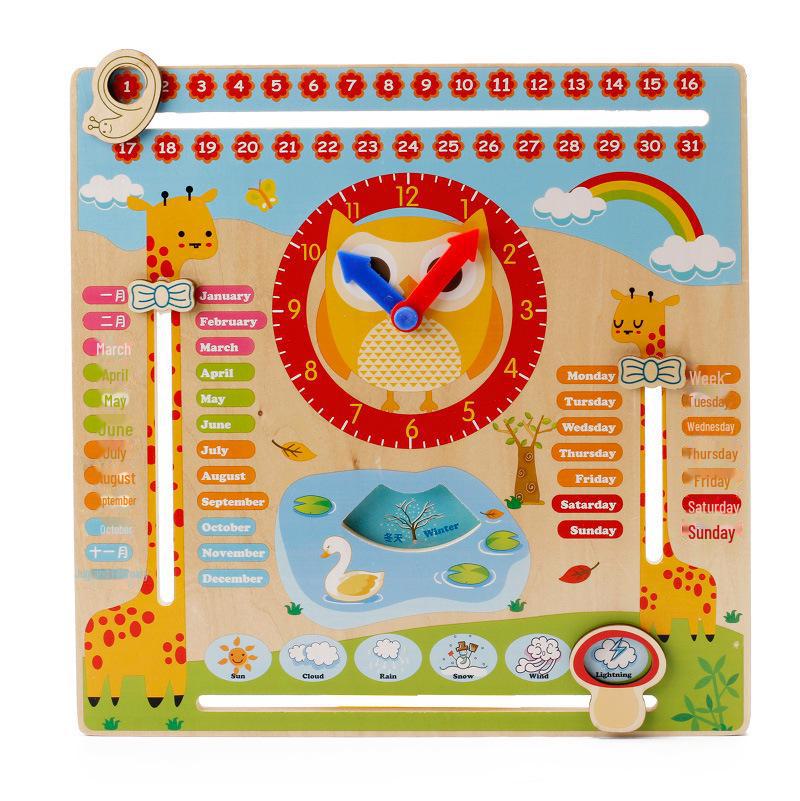 Seven-Layer Wooden Rainbow Stacking Tower - Early Education Toy for Infants