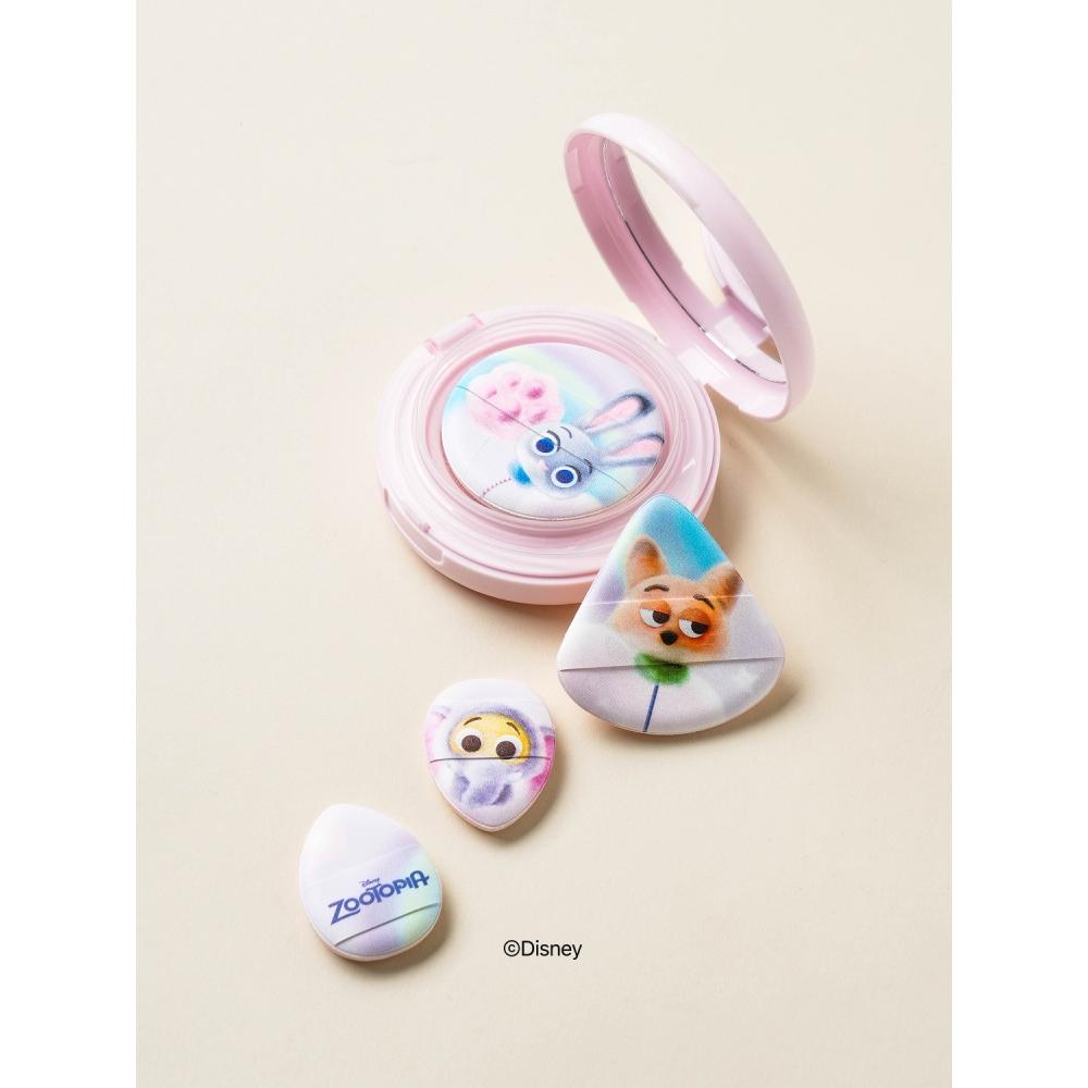 Daiso Disney Sweet Topia Воздушная пуховка для макияжа с отрывными элементами Набор из 4 шт. Увлажняющая