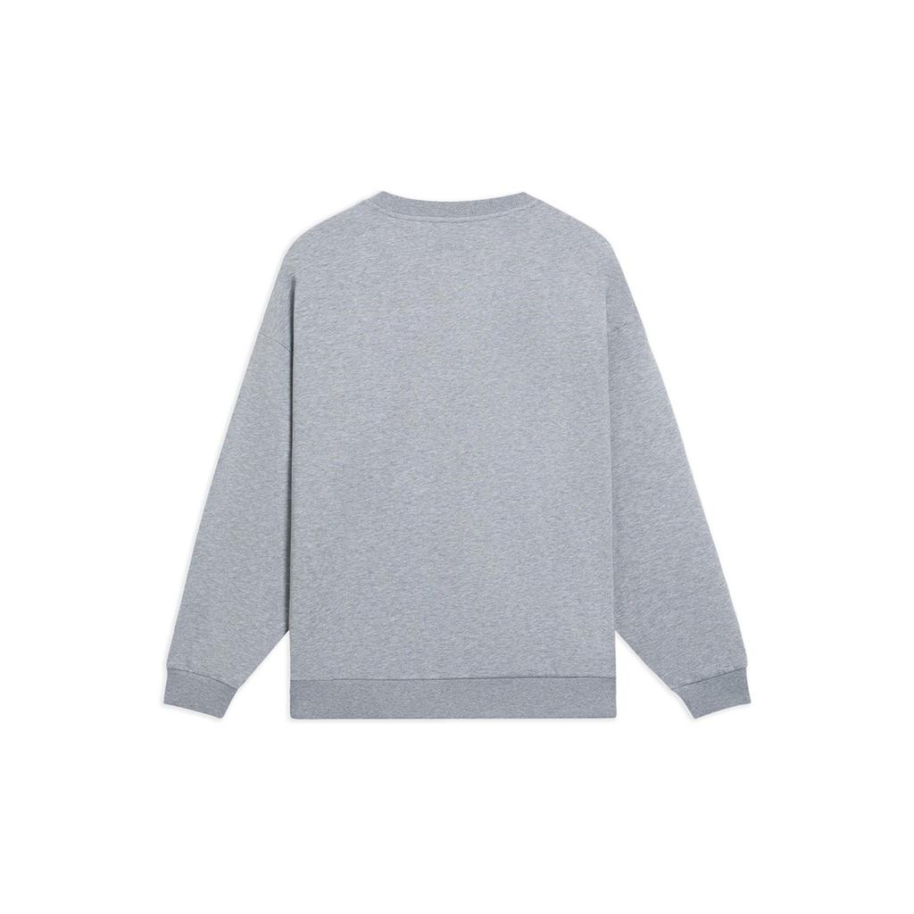 Li Ning Sports Life Collection Sweatshirt Unisex Heather Gray AWDSF75-5
