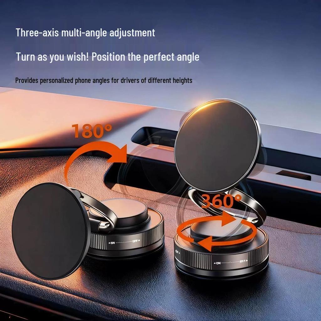 Magnetic Phone Multifunctional Vacuum Car Holder Suction Cup Dashboard Mount