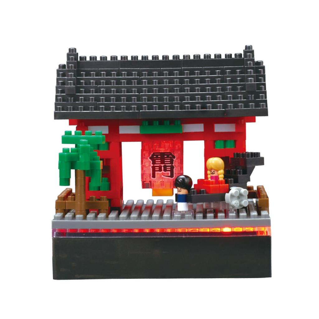 Kawada Nanoblock Fiber Optic LED Kaminarimon + NBH_157