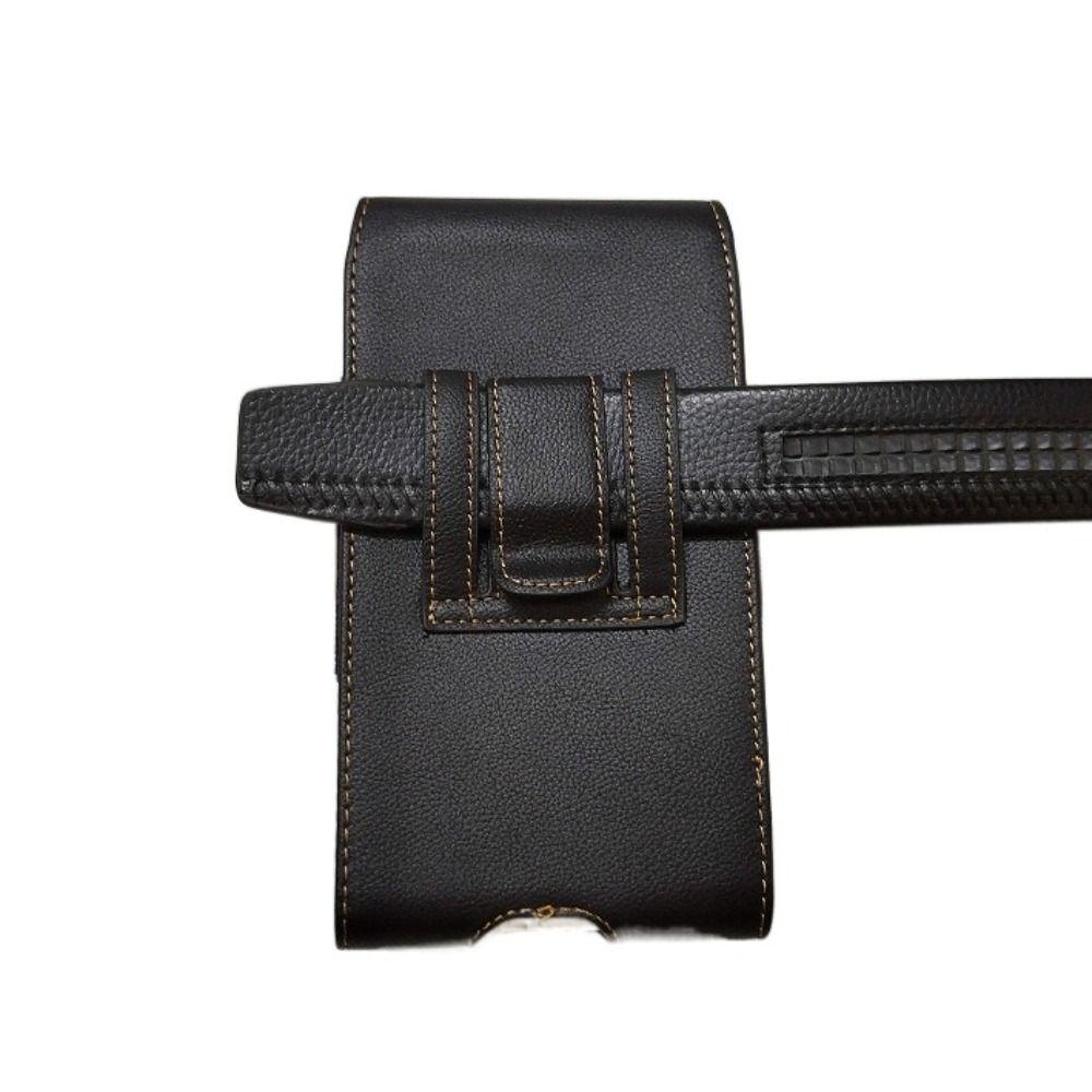Waist Pack Mobile Phone Pouch Leather Case Phone Belt Hanging Pouch  Mobile Phone