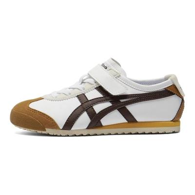 Mexico 66 Niños Cómodos Versátiles Antideslizantes Duraderos Soporte Bajo Zapatillas Casuales para Niños Blanco Marrón 1184A049-113