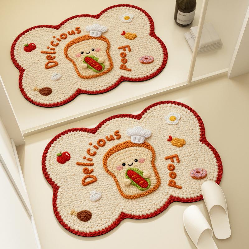 Quick-Dry Cartoon Diatom Mud Bathroom Door Mat – Absorbent & Non-Slip