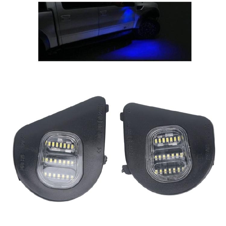 Vehicle Mirror Lighting Repair Assembly, Exterior Puddle Light with Grouped LED Array, Clear Lens and Original Connection Fit