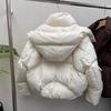 Women's Down Cotton Jacket Winter Loose Hooded Parkas Female Coat Korean Short Thick Warm Cotton Padded Outerwear Ladies Top