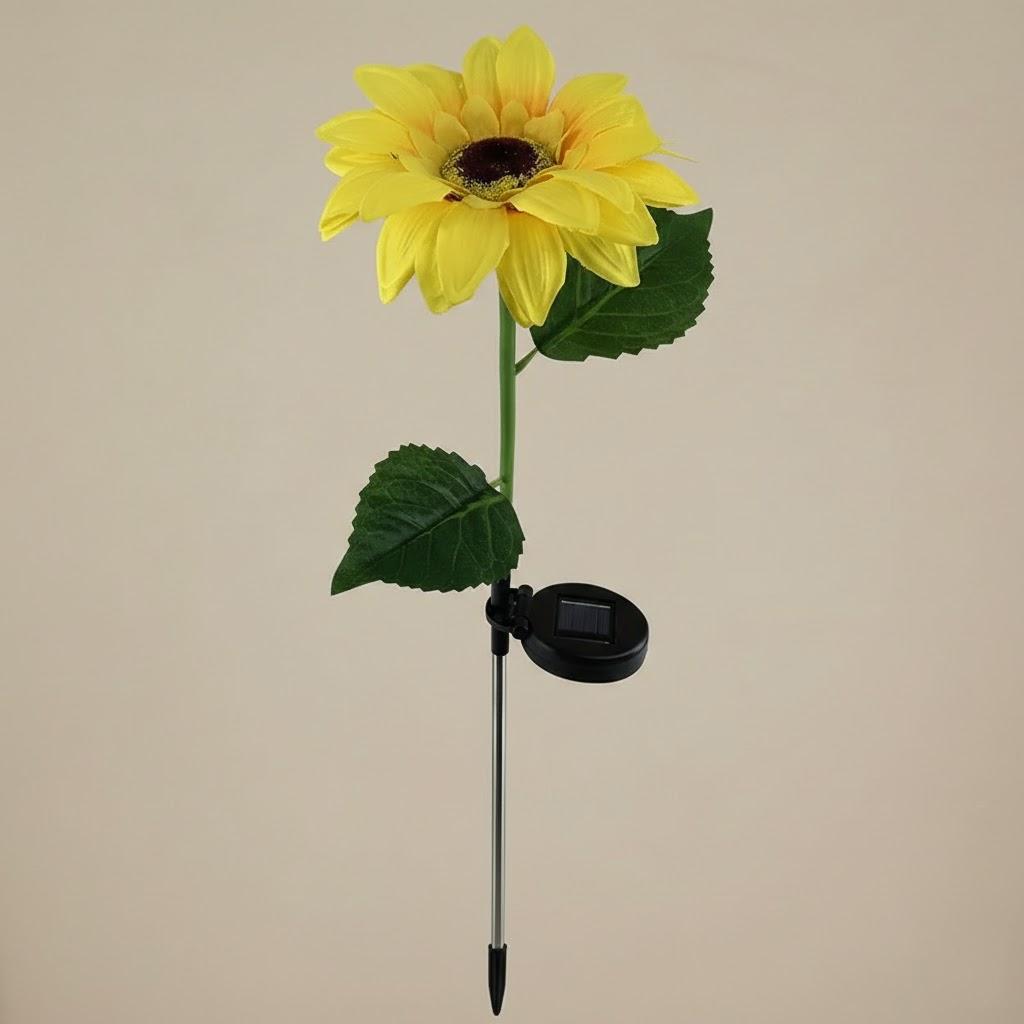 

Solar Powered Sunflower Garden Lights Outdoor Waterproof Solar Flower Lights for Backyard Patio Lawn Flower Bed Decoration жёлтый