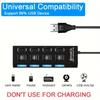 4/7 Port USB 2.0 HUB High Speed Power Adapter Expander Multi Ports USB Splitter With Switch For Laptop PC Computer Accessories