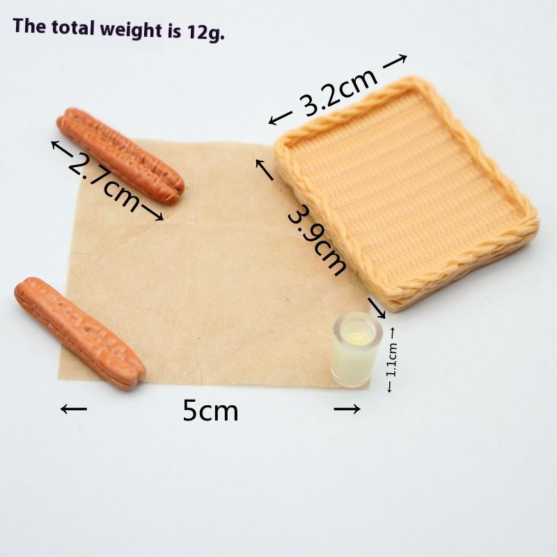 

Dollhouse Miniature Ornaments Toy Soy Milk And Fried Dough Sticks Set Model Dollhouse Pretend Play Toy Gifts Kitchen Accessories