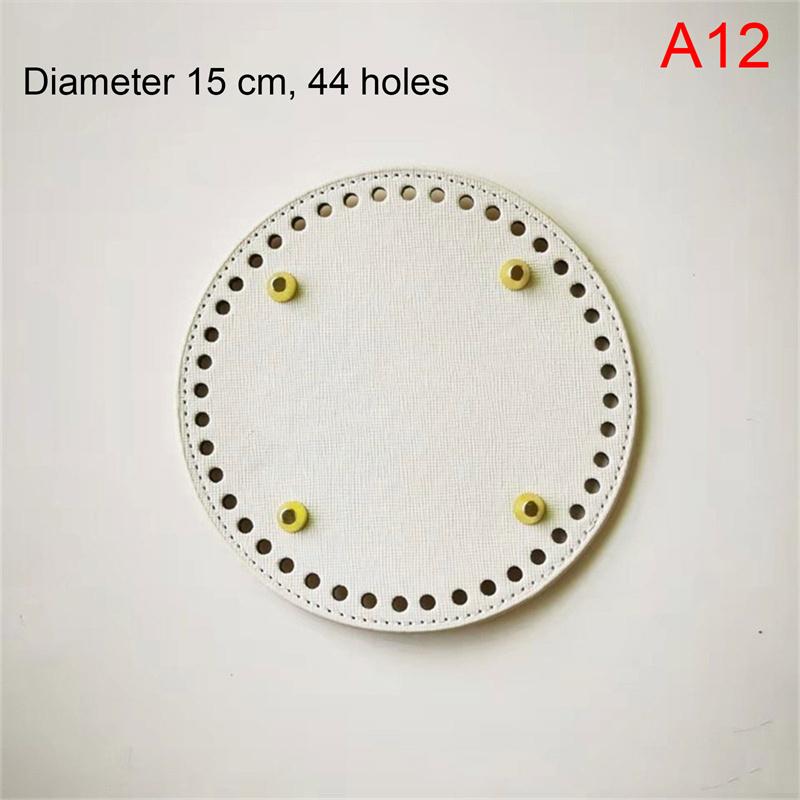 תחתית תיק עור עשה זאת בעצמך בעבודת יד אובלית עגולה אביזרי תיק תחתית לתיקים