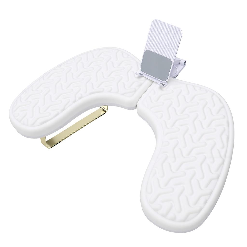 Nail Hand Rest Breathable High Resilience Ergonomic Water Proof U Shaped Manicure Arm Rest for Nail Salon White