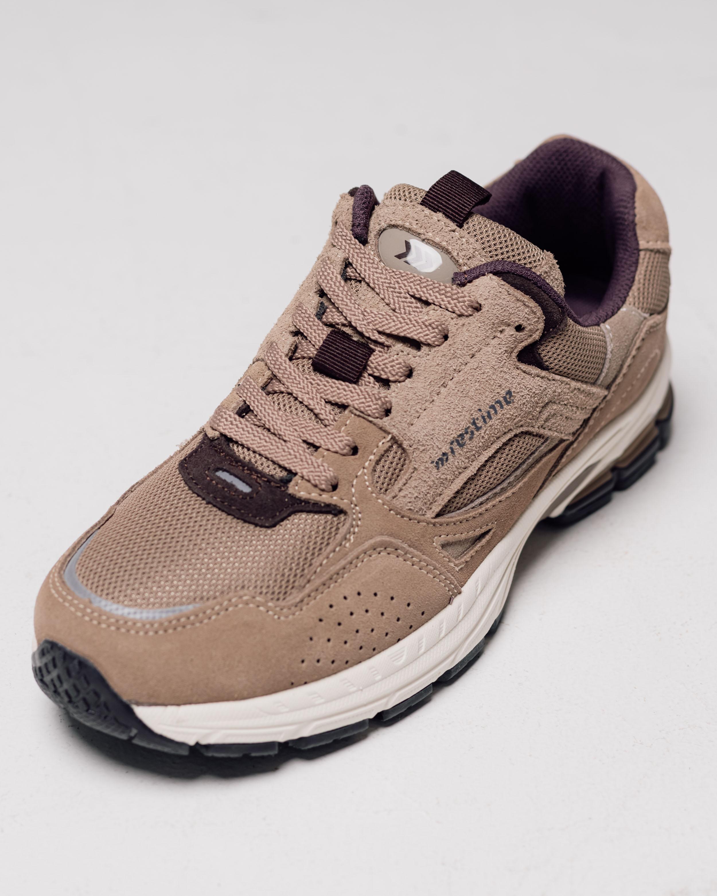 

Men s sneakers Restime 24068 41 beige textile suede 45 бежевий