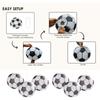 8 Pieces Soccer Ball Shaped Lanterns Multicolors Hanging Decoration for Baby Showers and Sports Event Party Supplies