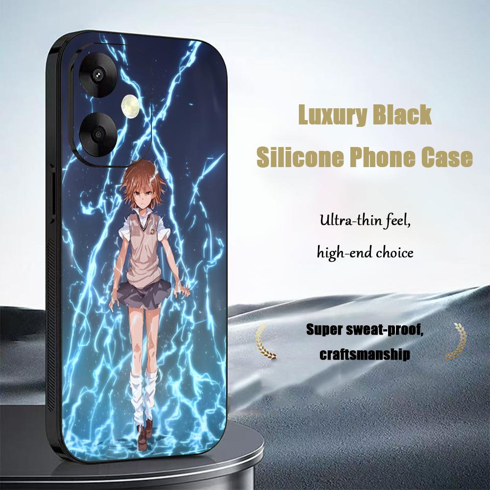 A Certain Scientific Railgun Phone Case For Xiaomi Redmi 14C 13C 12C Note14 13 12 11 10 Pro Plus S Soft Black Phone Cover