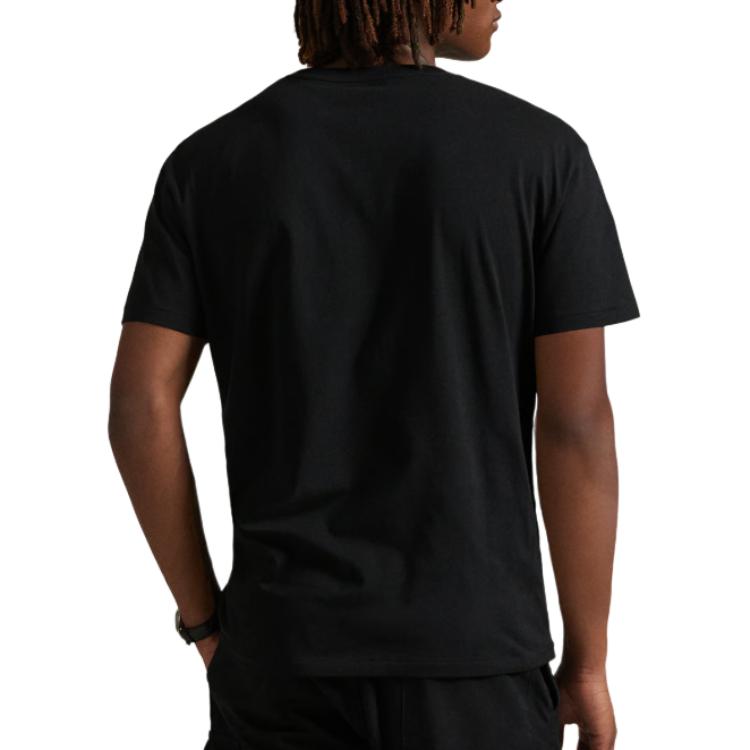 Polo Ralph Lauren Logo Embroidered Crew Neck Short Sleeve T-Shirt Men Tops Black 710981370-001