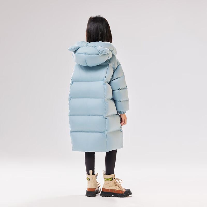 EBAER Kids' 2024 Winter Thickened Long Down Jacket with Hood