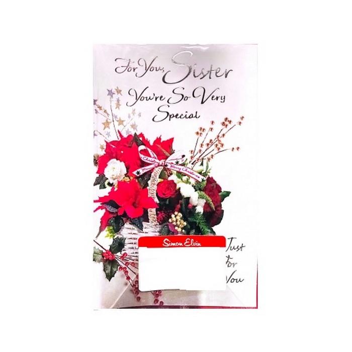 Simon Elvin For You Sisiter YouÂ´re So Very Special Christmas Card (Pack of 6)