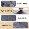 1 Pcs Thick Elastic Chair Seat Cover with Cross Jacquard Polyester Chair Cover Suitable for Hotel Banquet Restaurants