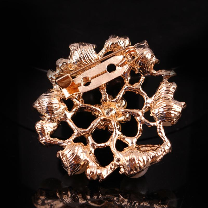 Wszechstronna Perłowa Trójwymiarowa Broszka typu Wieniec, Korsarz do podwójnego użytku, Akcesoria damskie, Długotrwały kolor, Wykwintna Hipoalergiczna Broszka na prezent