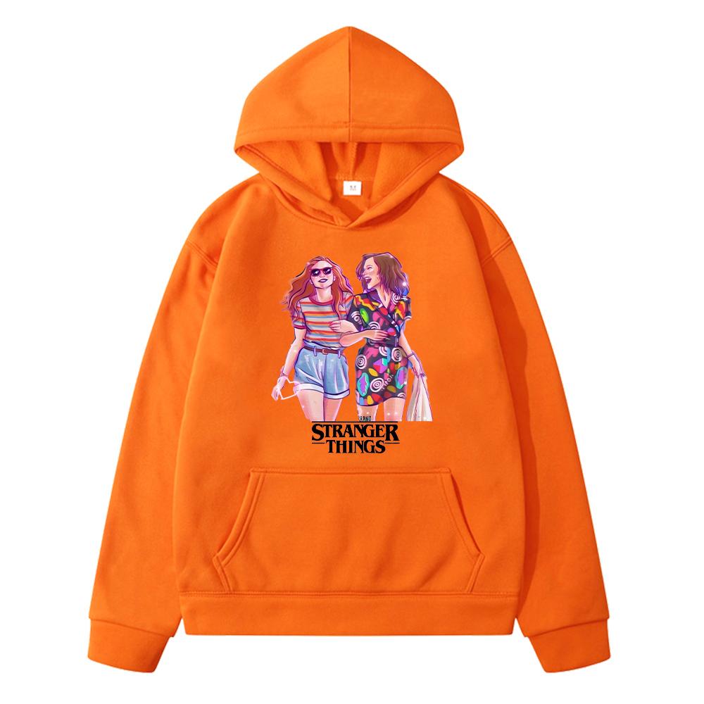 Autumn Stranger Things Print Anime Hoodie Fleece Sweatshirt Kawaii Jacket Hoodies Boys Pullover Y2k Sudadera Kids Clothes Girls