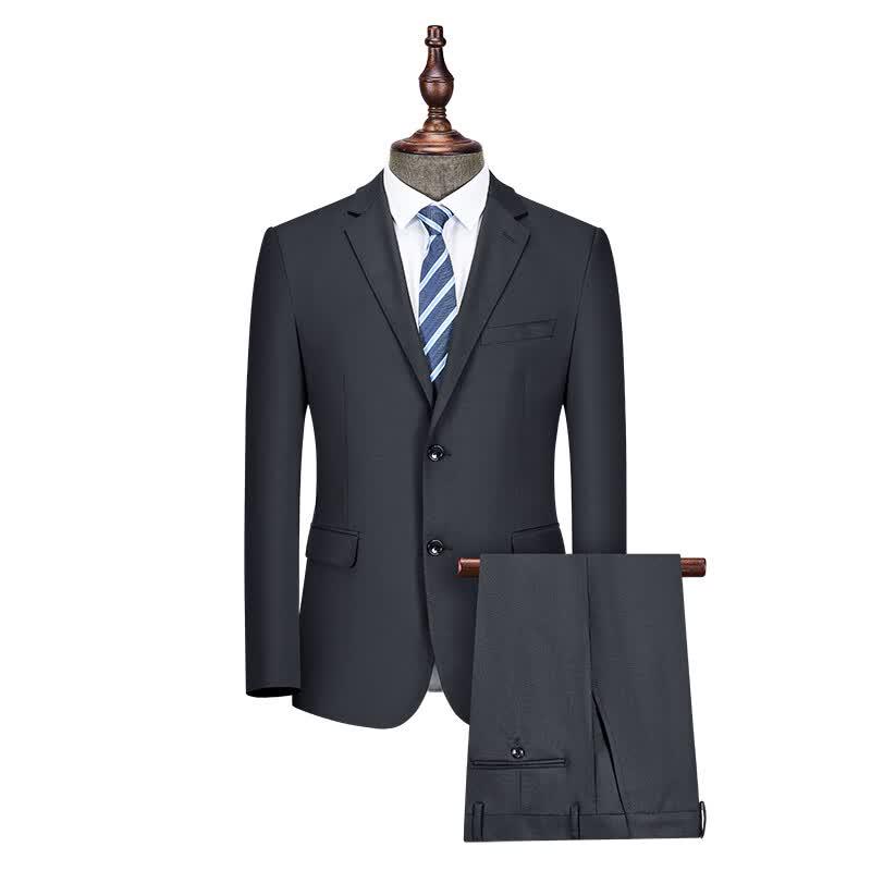 Buzhiyi Men s Slim-fit Business Suit Set 48B