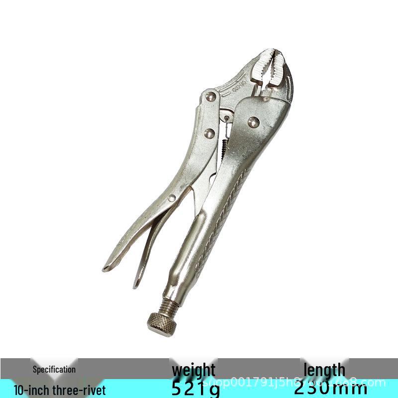 Industrial Grade Multifunctional High Leverage Round Nose Pressure Clamping Pliers for Labor-Saving Work.