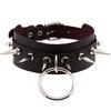 Black Spike Choker Goth  Punk Harajuku  Collar Belt Necklace Pu Leather Chocker  Cosplay Club Party  Festival Jewelry